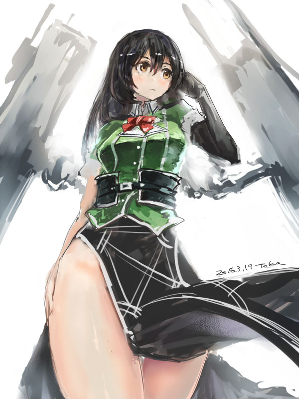 chikuma and chikuma kai ni (kantai collection) drawn by toka_(marchlizard)