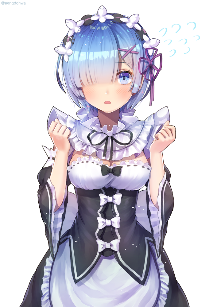 rem (re:zero kara hajimeru isekai seikatsu) drawn by hanato_(seonoaiko)