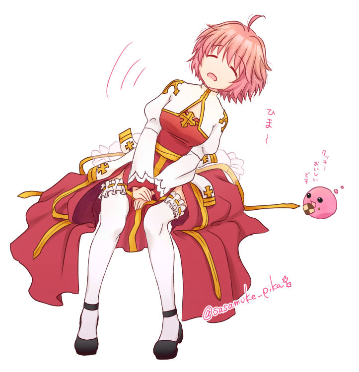 arch bishop and poring (ragnarok online) drawn by sasamuke_pika