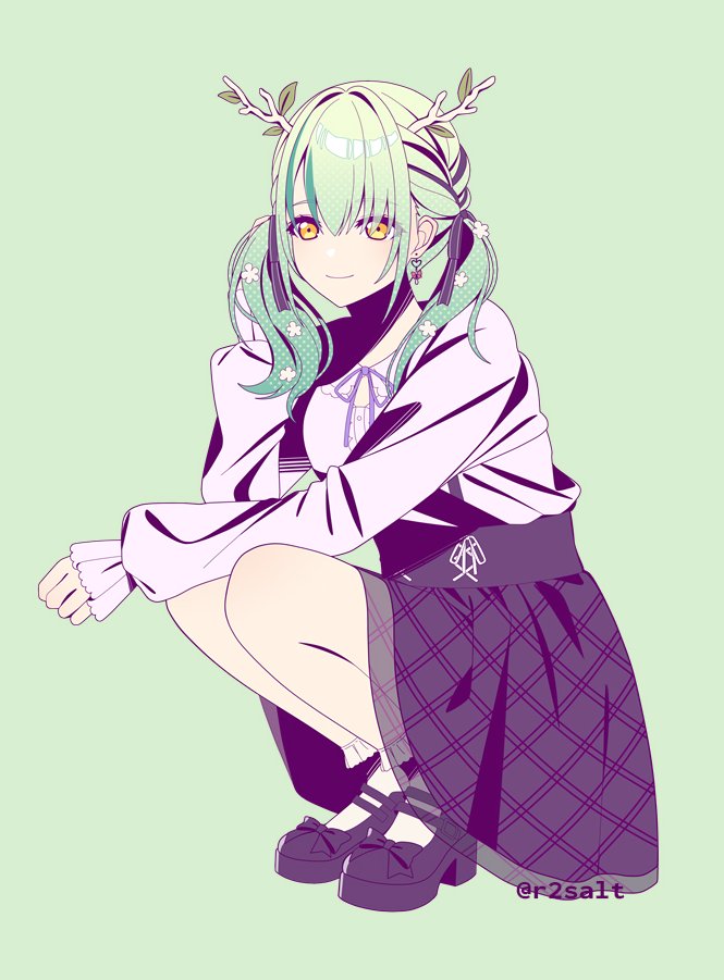 ceres fauna (hololive and 1 more) drawn by r2salt