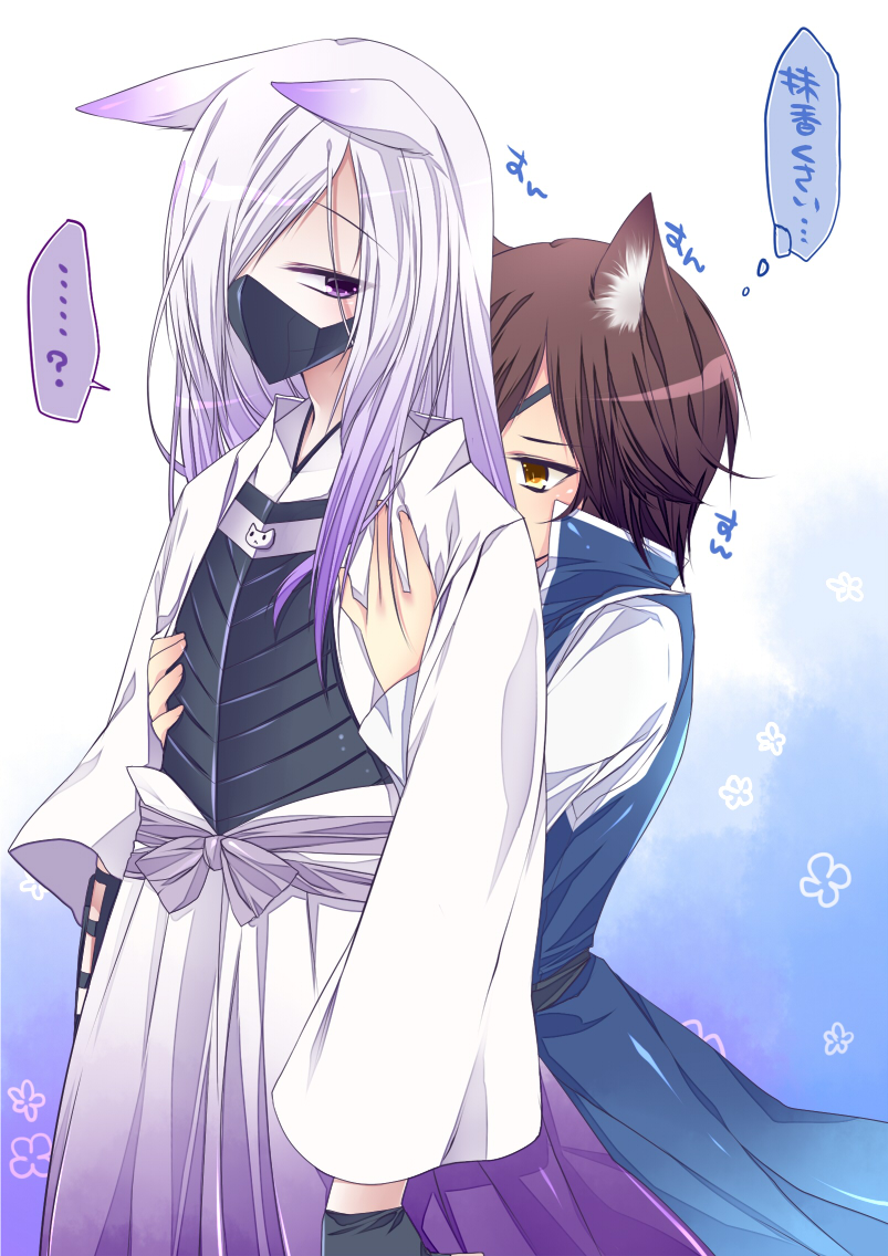 date masamune, akechi mitsuhide, and tenkai (sengoku basara) drawn by sagami_rin