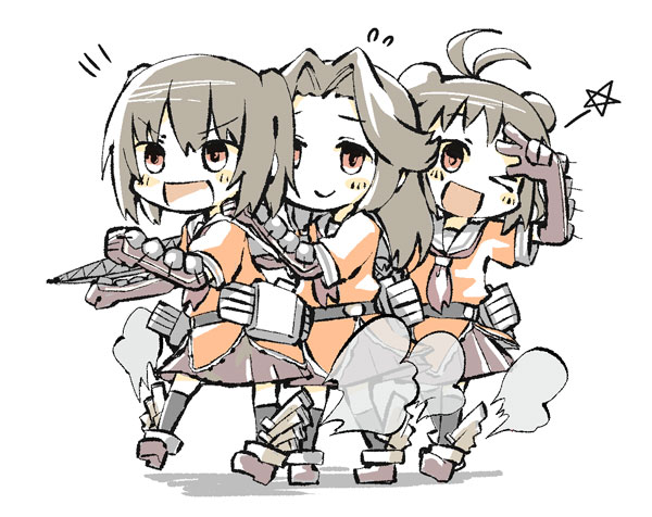 sendai, naka, and jintsuu (kantai collection) drawn by konno_akikaze
