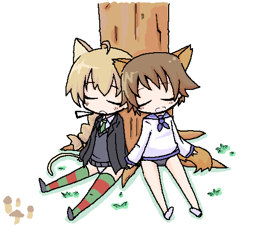 miyafuji yoshika and lynette bishop (world witches series and 1 more)