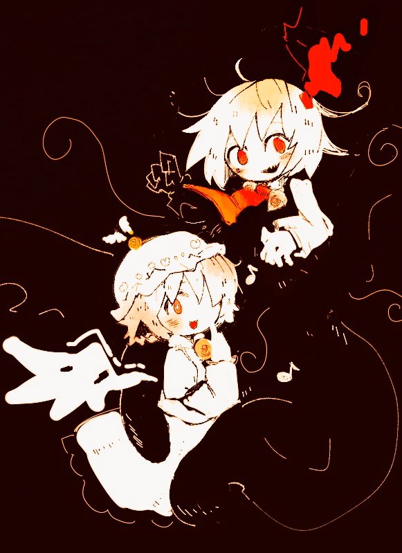rumia, mystia lorelei, and okamisty (touhou) drawn by mokumoku22