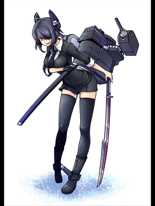 tenryuu (kantai collection) drawn by nise_yamada