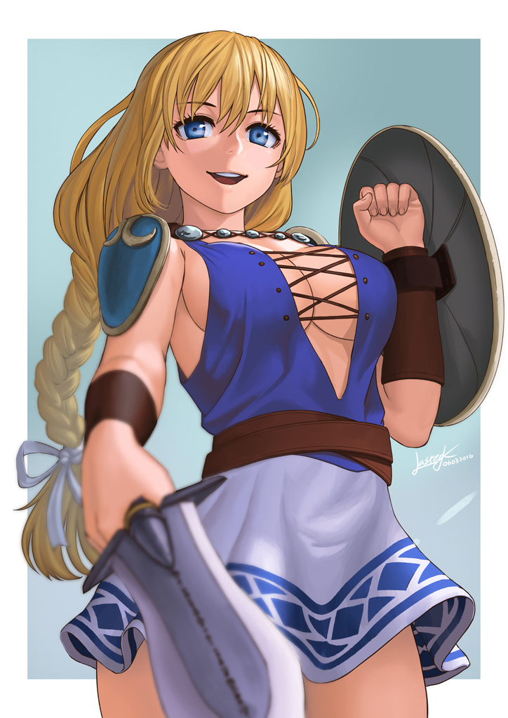 sophitia alexandra (soulcalibur and 1 more) drawn by lasterk