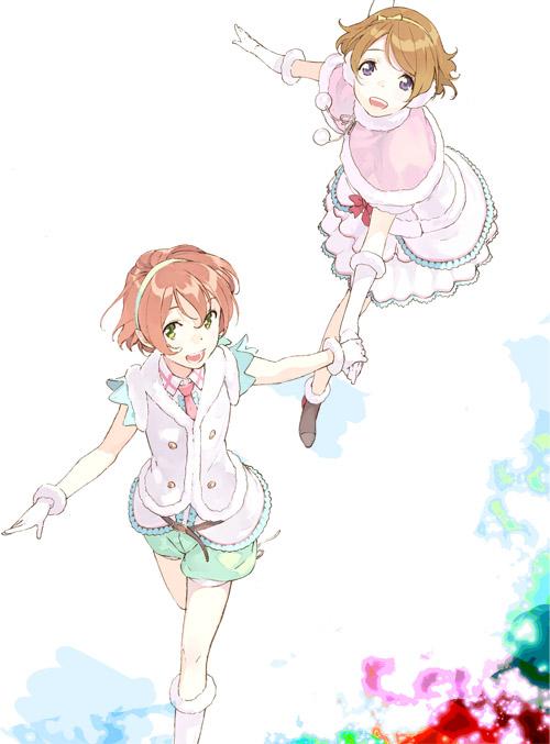 hoshizora rin and koizumi hanayo (love live! and 1 more) drawn by pako_(pakosun)