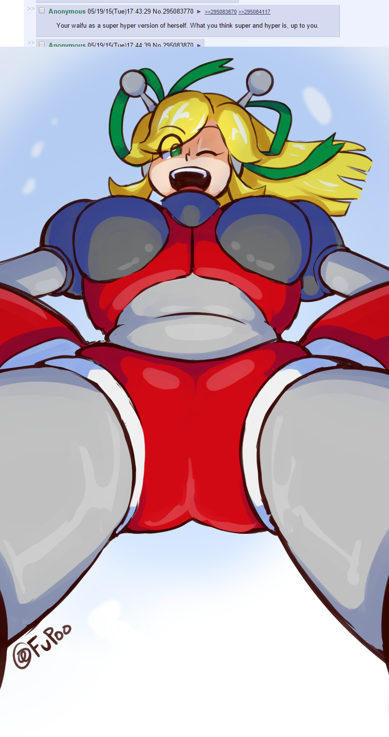 roll and hyper roll (mega man and 2 more) drawn by fupoo