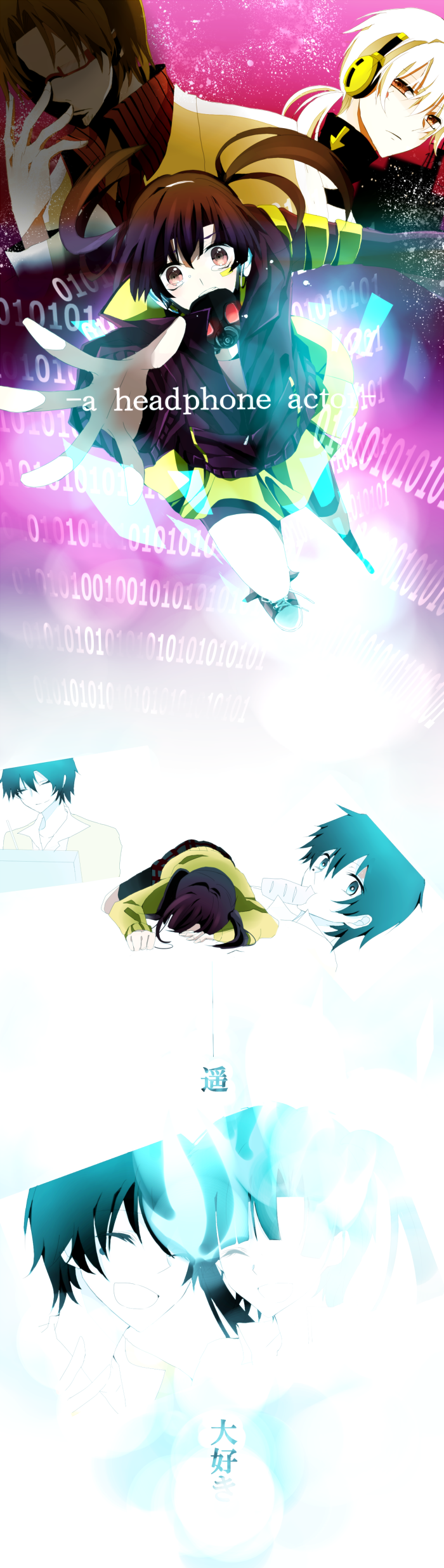 ene, konoha, enomoto takane, kokonose haruka, and tateyama kenjirou (kagerou project and 1 more) drawn by alice1819