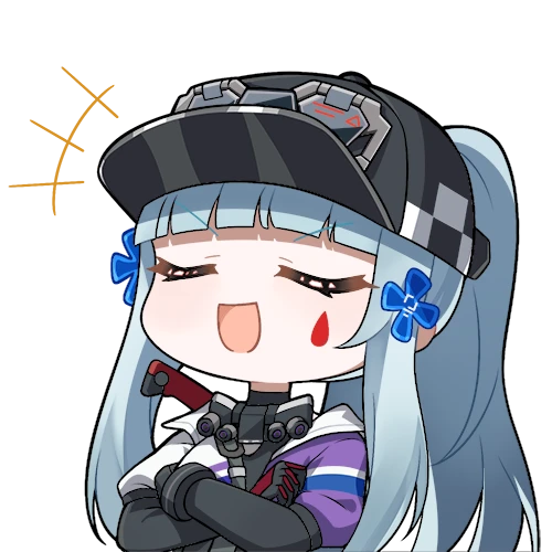 hk416 and klukai (girls' frontline and 1 more)