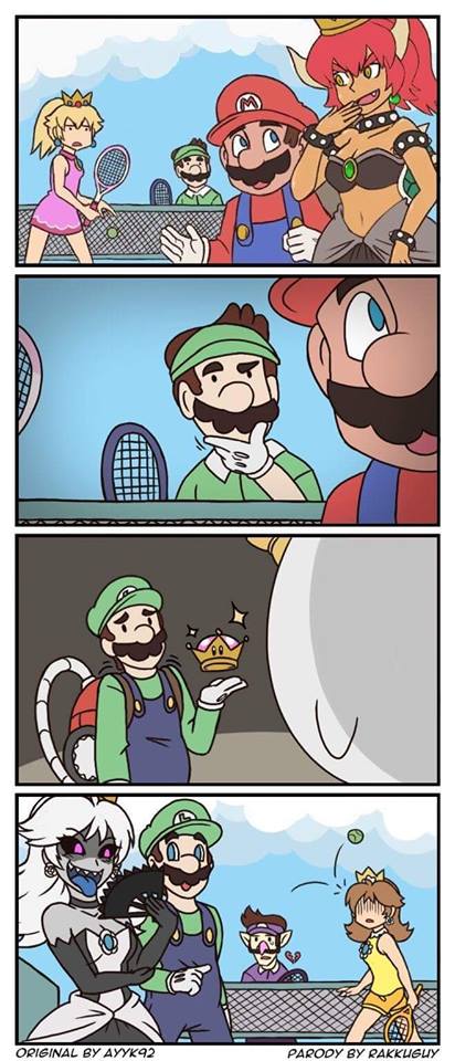 princess peach, mario, bowsette, luigi, princess daisy, and 4 more (mario and 4 more) drawn by ayyk92