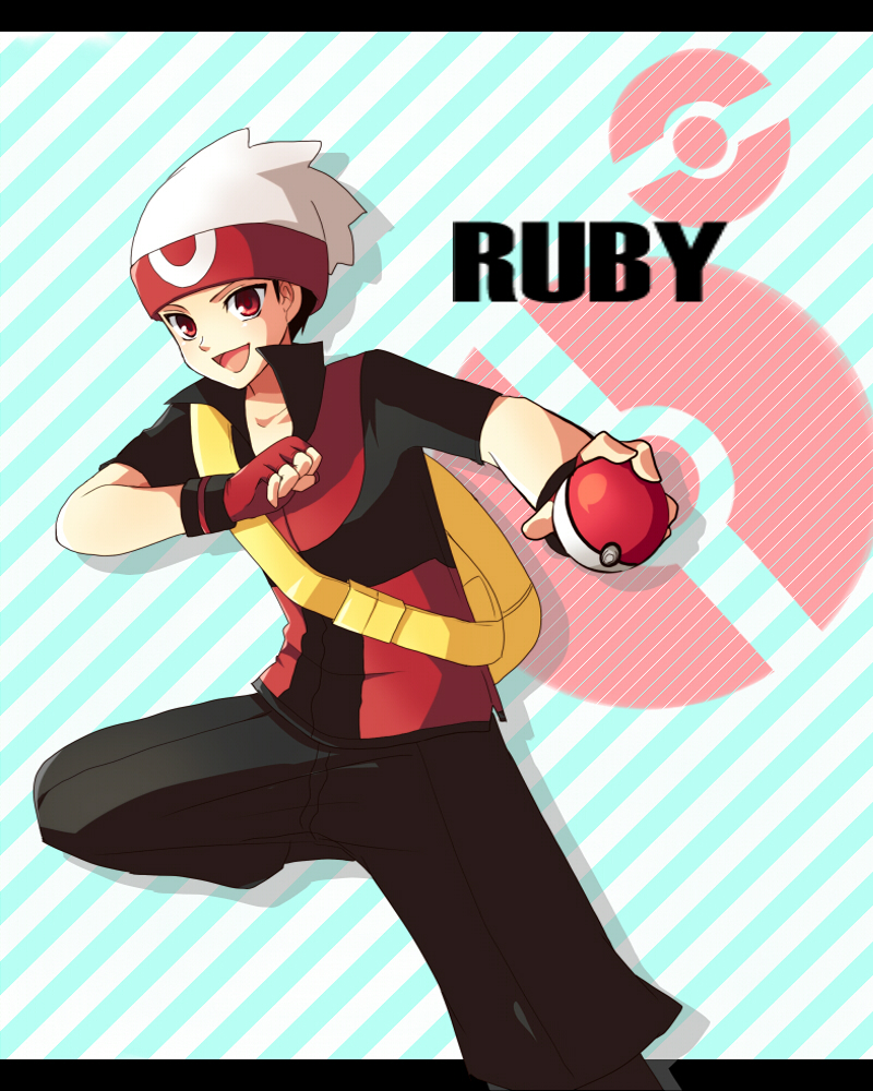 brendan (pokemon and 1 more) drawn by mokorei