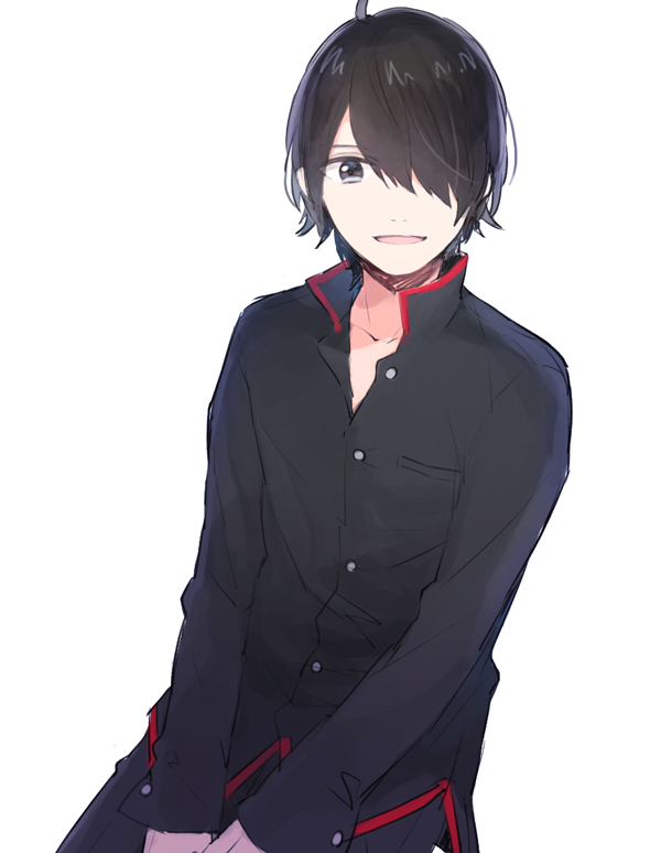 araragi koyomi (monogatari and 1 more) drawn by chiri_(ch!)