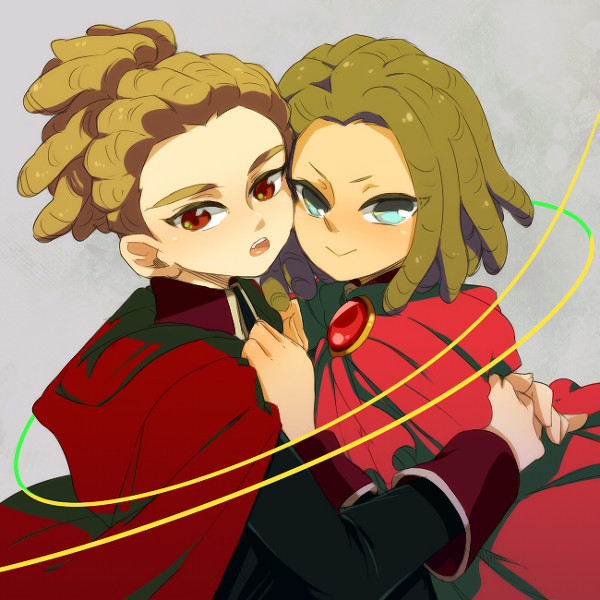 kidou yuuto and demonio strada (inazuma eleven) drawn by shouga