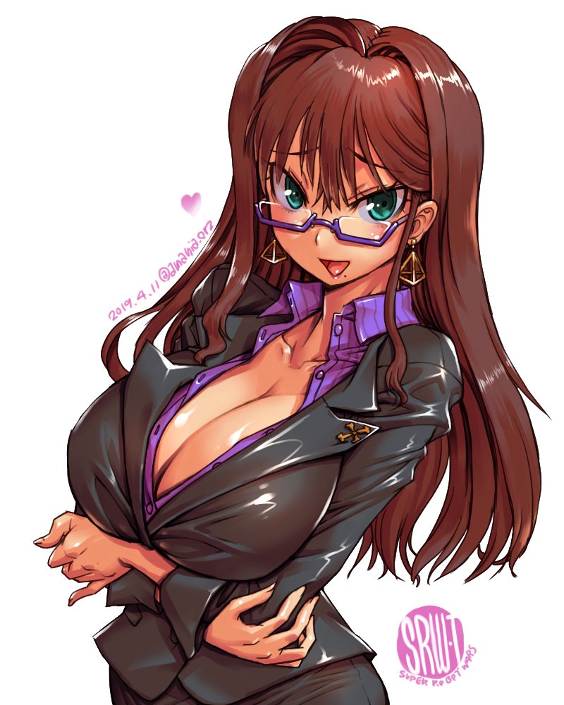 secretary (super robot wars and 1 more) drawn by amania_orz