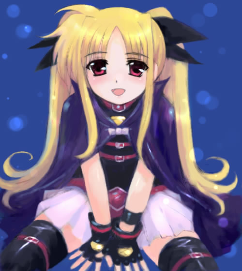 fate testarossa (lyrical nanoha and 1 more) drawn by genshi