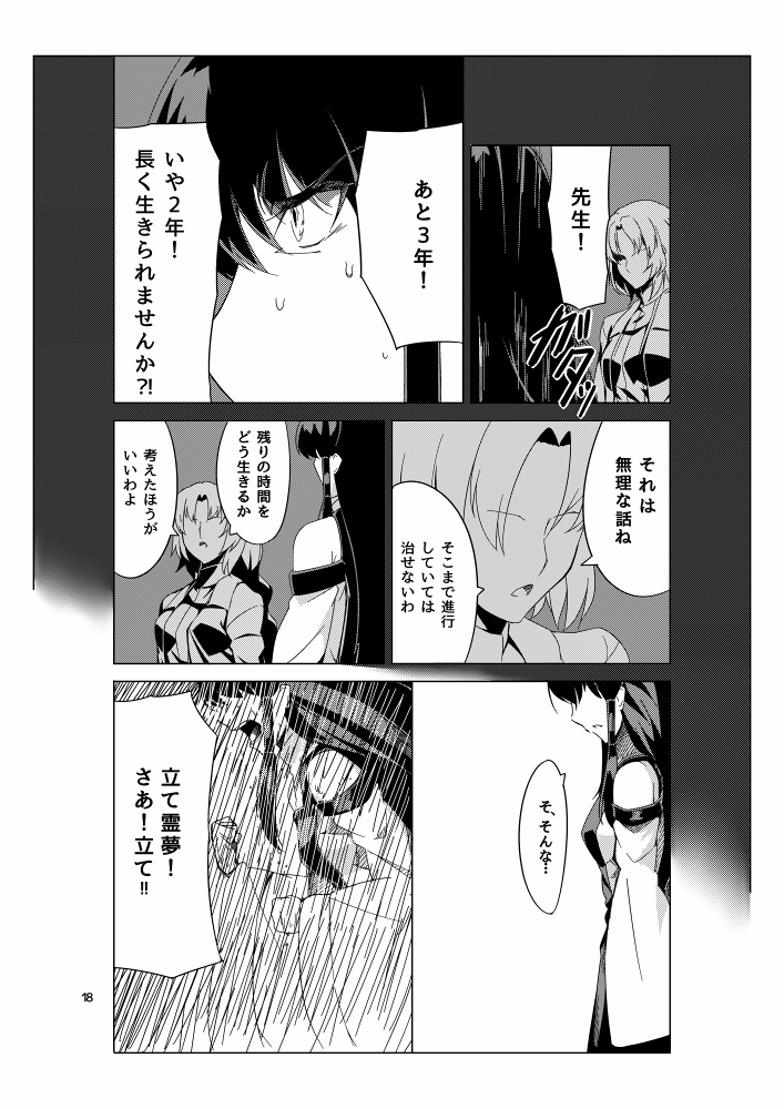 yagokoro eirin and sendai hakurei no miko (touhou and 1 more) drawn by kaiza_(rider000)