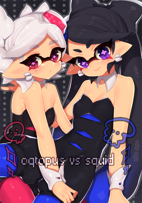 callie and marie (splatoon and 1 more) drawn by etsuo
