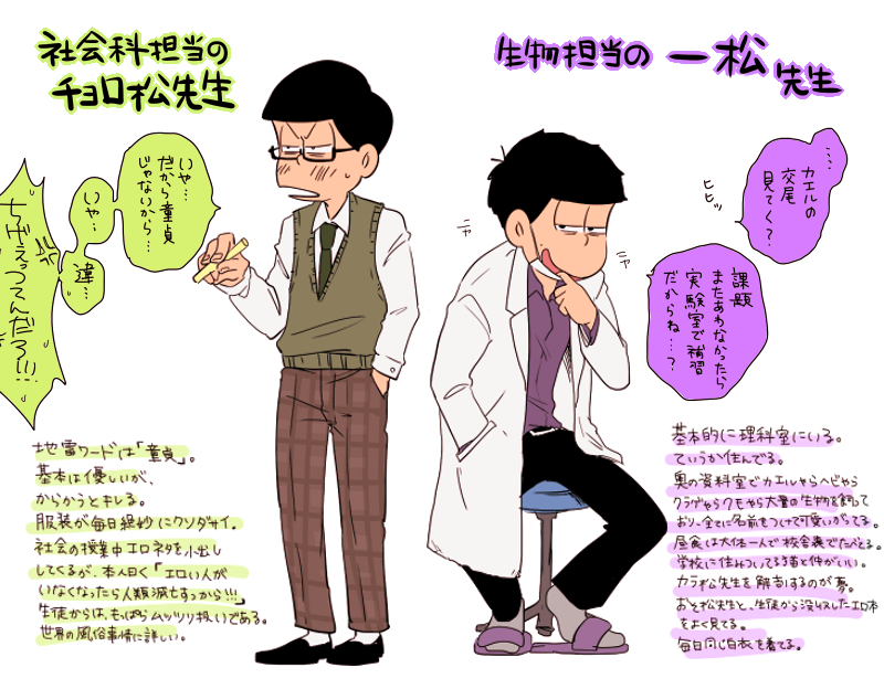 matsuno ichimatsu and matsuno choromatsu (osomatsu and 1 more) drawn by yuuya_(aice)