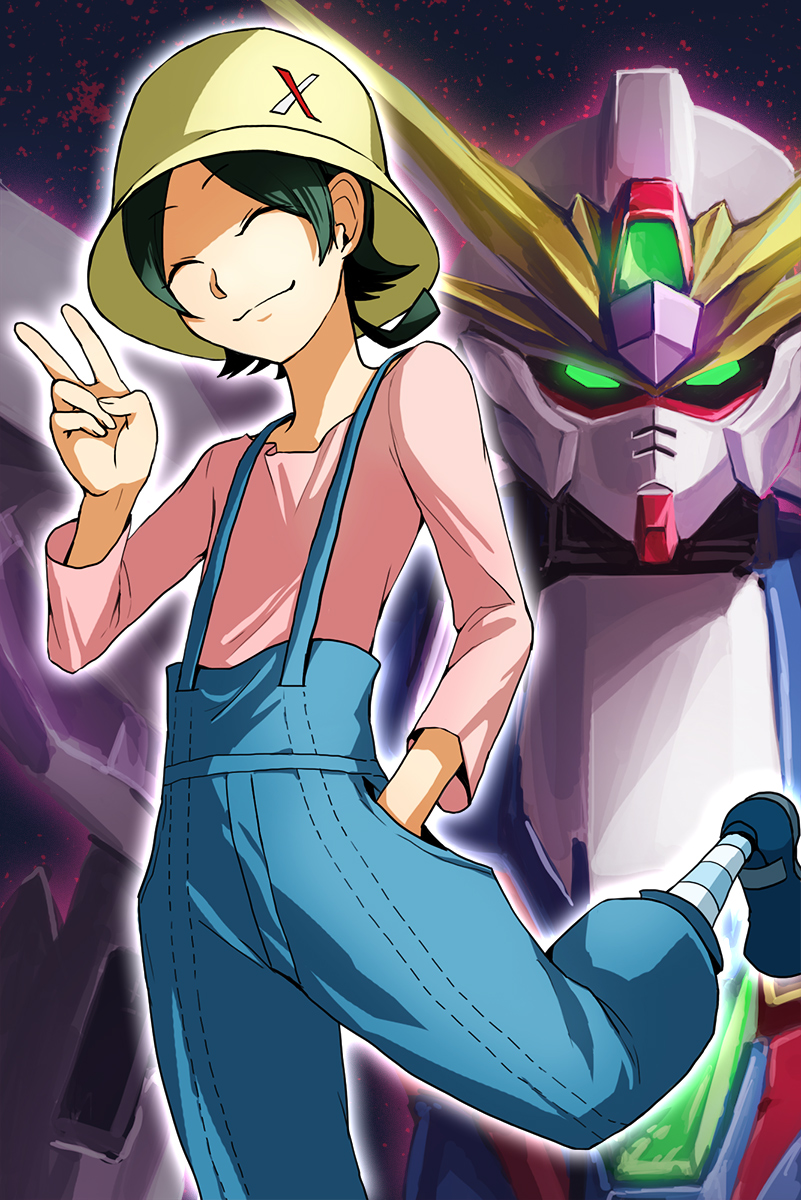 yasaka mao and gundam x maoh (gundam and 1 more) drawn by rokito