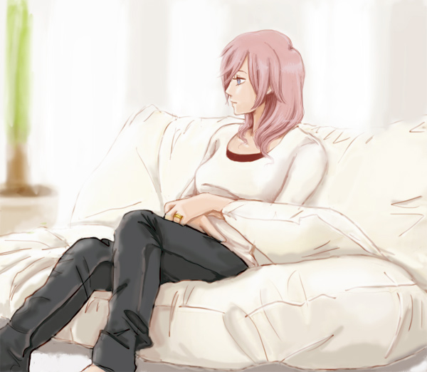 lightning farron (final fantasy and 1 more) drawn by mori_(honeycherry310)