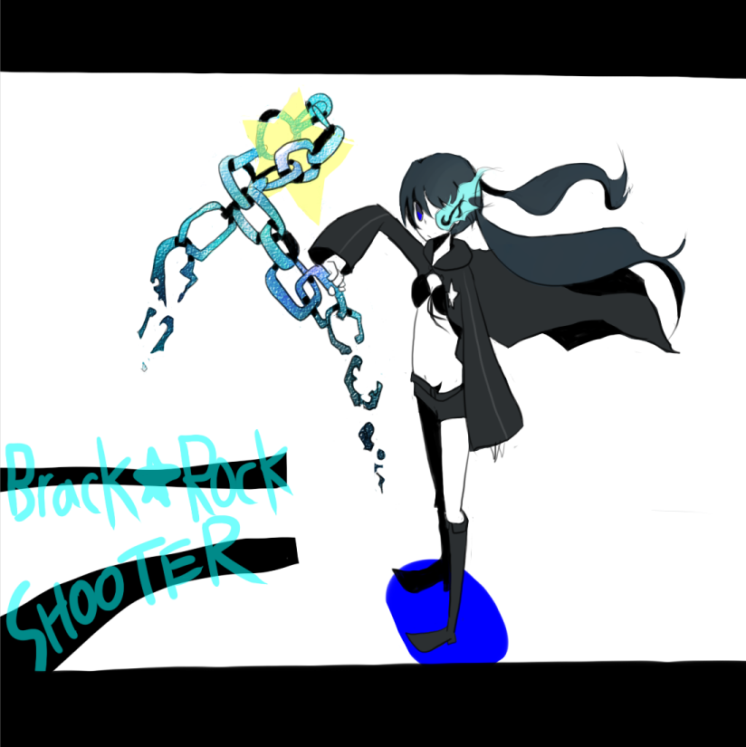 black rock shooter (black rock shooter) drawn by hossi