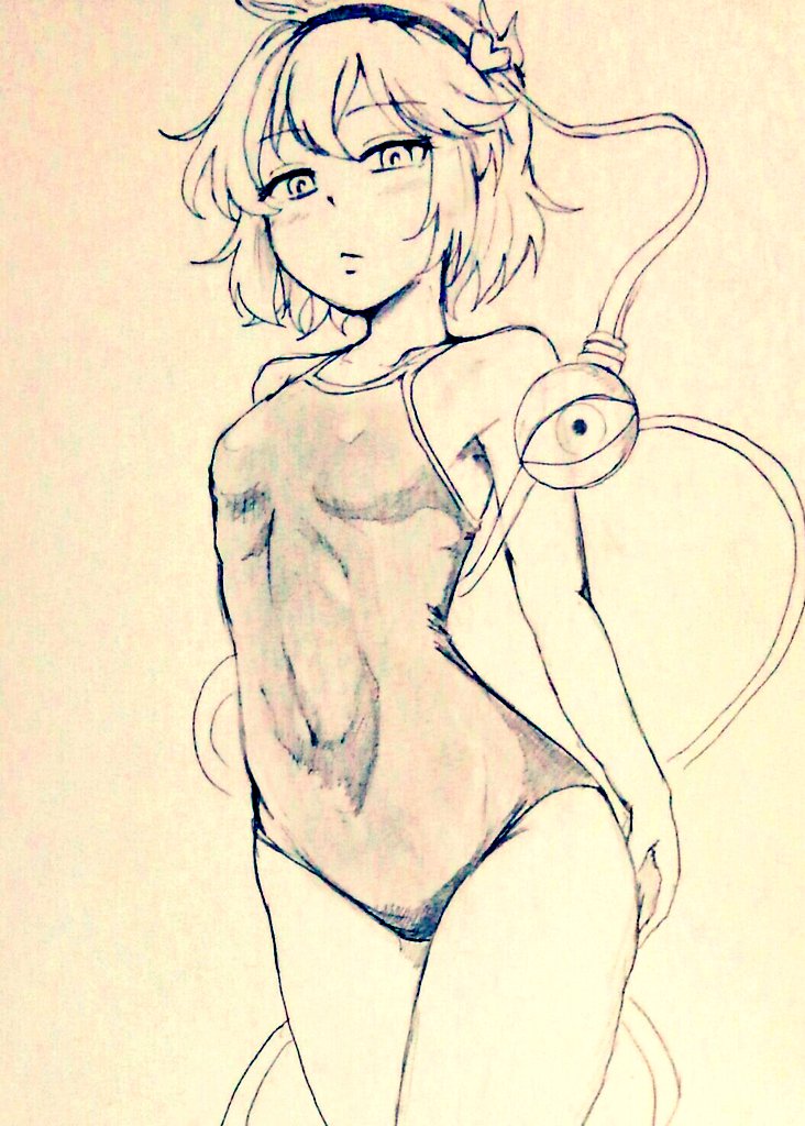 komeiji satori (touhou) drawn by d-m_(dii_emu)