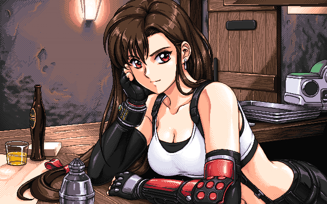 tifa lockhart (final fantasy and 2 more) drawn by sirknightbot