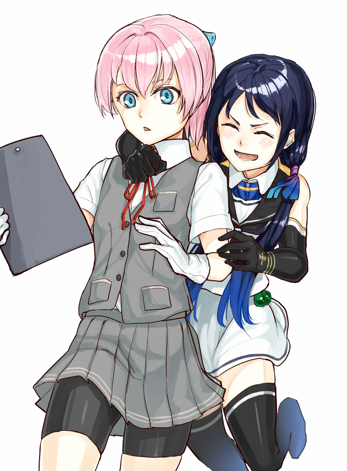shiranui and suzukaze (kantai collection) drawn by poco_(backboa)