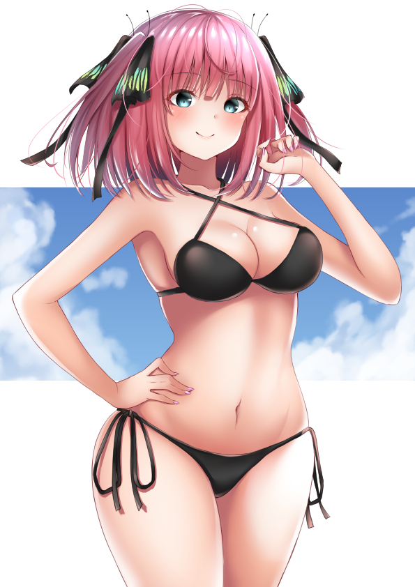 nakano nino (go-toubun no hanayome) drawn by nakaji_(user_snap3353)