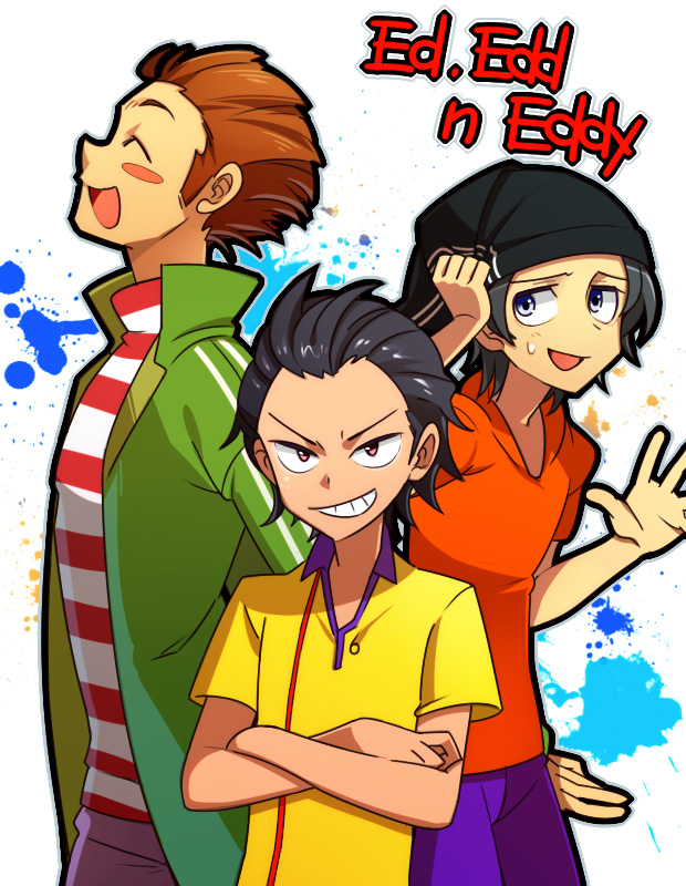 edd, eddy, and ed (ed edd n eddy) drawn by yabu_(yb8548)