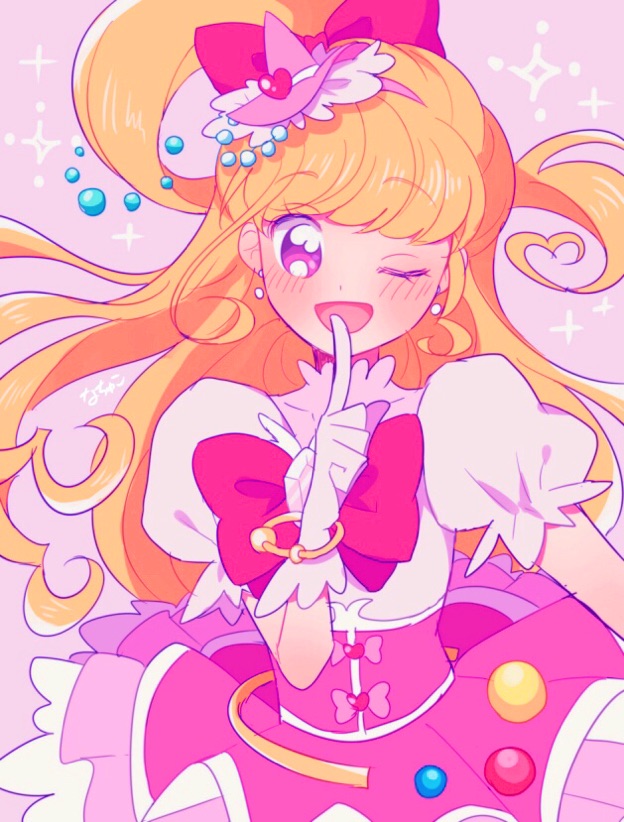 asahina mirai and cure miracle (precure and 1 more) drawn by nachuchoco
