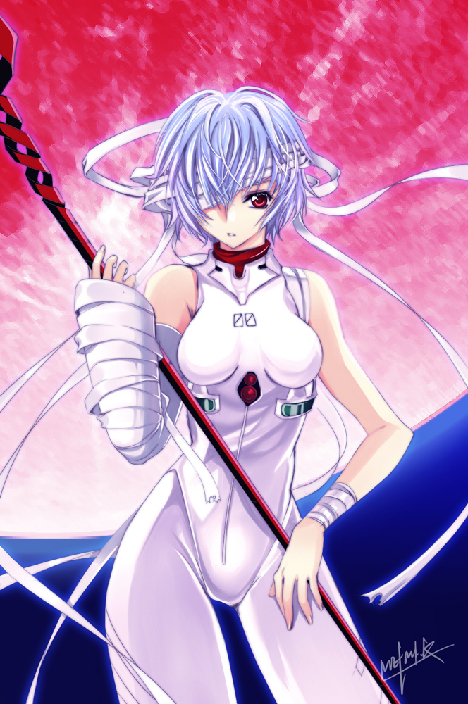 ayanami rei (neon genesis evangelion) drawn by meimi_k
