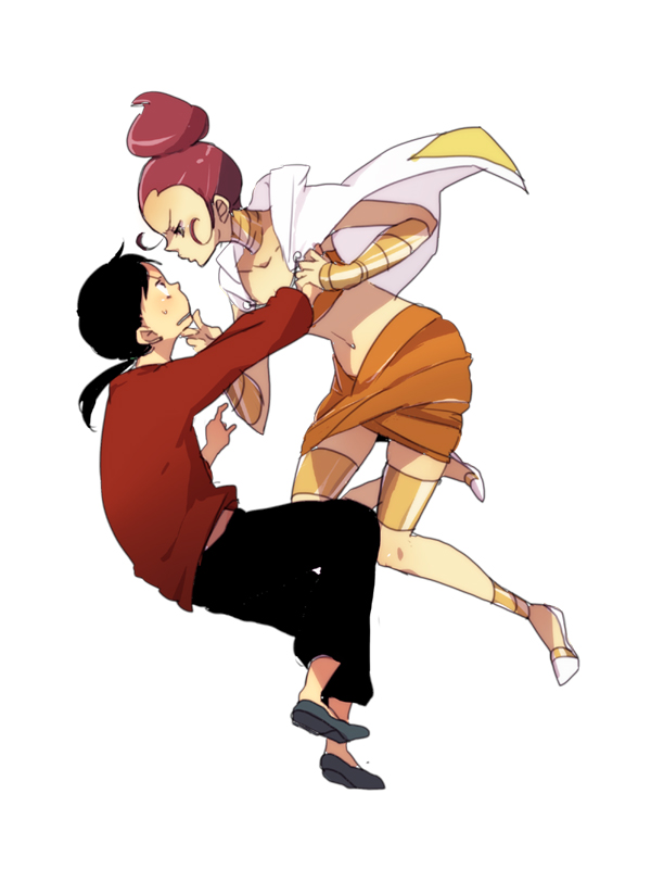 sasorina and yamaguchi daisuke (precure and 2 more) drawn by tomo_(sjim)