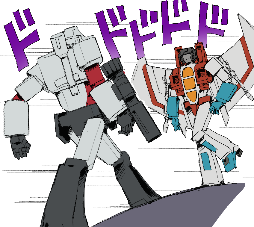 megatron and starscream (transformers and 1 more) drawn by zenzai_666