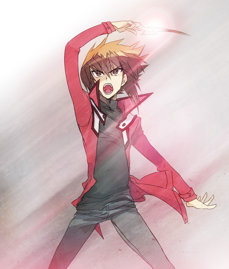yuki judai (yu-gi-oh! and 1 more) drawn by moribuden