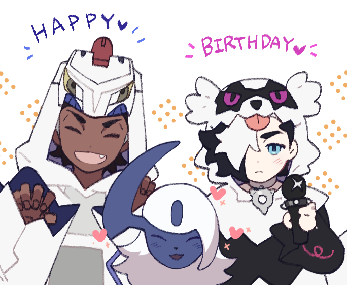 raihan, piers, absol, duraludon, and galarian zigzagoon (pokemon and 1 more) drawn by zigzagdb
