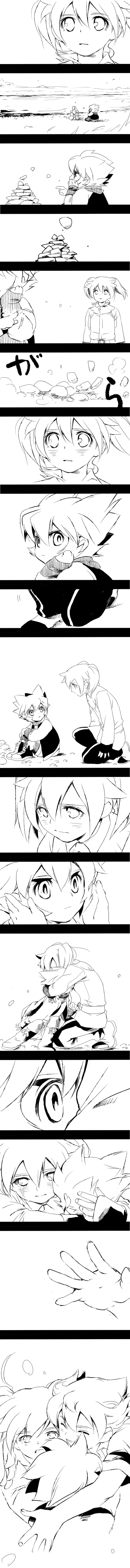 matsukaze tenma, fei rune, and saryuu evan (inazuma eleven and 2 more) drawn by ochi_marco