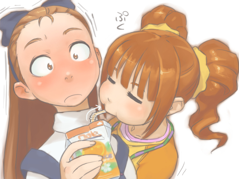 minase iori and takatsuki yayoi (idolmaster) drawn by ebinera