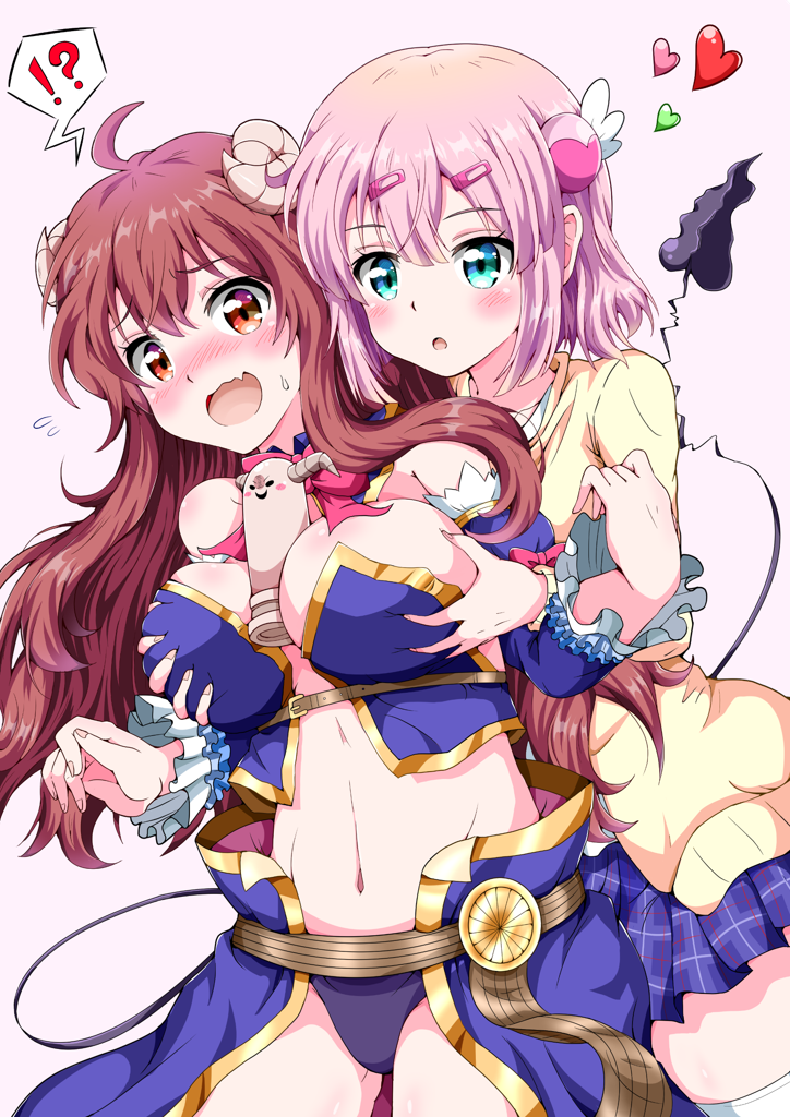 yoshida yuuko, chiyoda momo, and lilith (machikado mazoku) drawn by eggman_(ni_tamagoex)