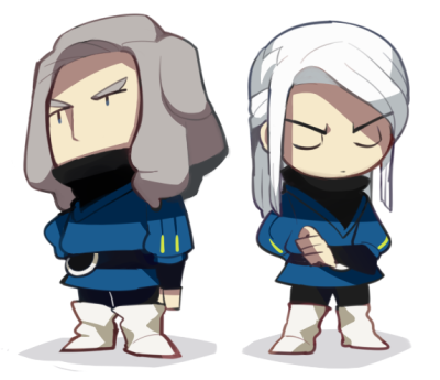 simon and damian (inazuma eleven go and 2 more) drawn by motojima_hakka