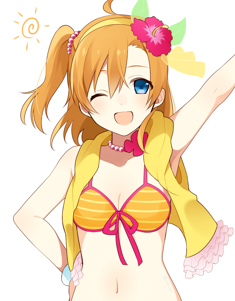 kosaka honoka (love live! and 1 more) drawn by chisumi