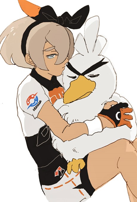 bea and sirfetch'd (pokemon and 1 more) drawn by cc8nw42u15apug0