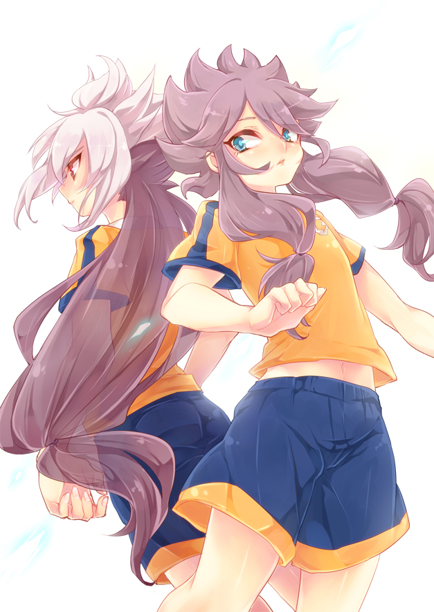 hakuryuu and amemiya taiyou (inazuma eleven and 2 more) drawn by tobi_(one)