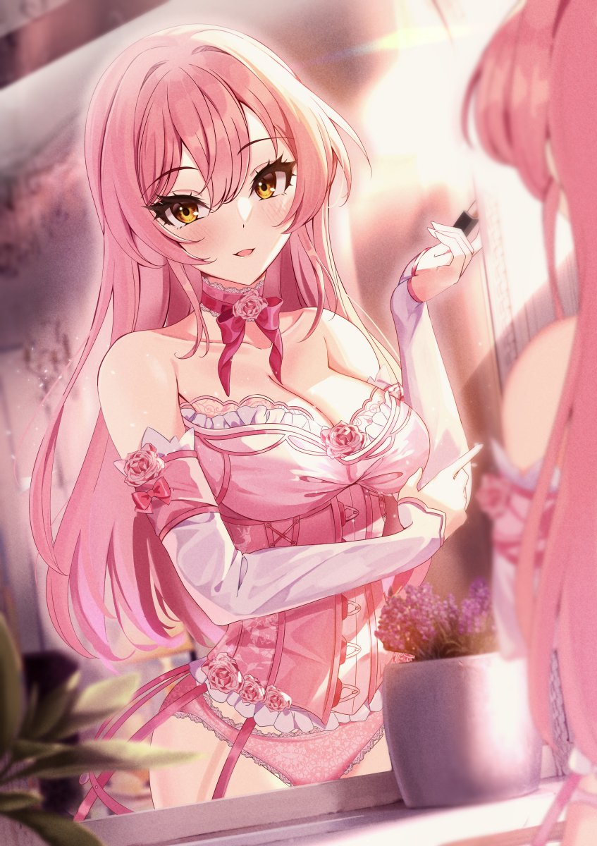 jougasaki mika (idolmaster and 1 more) drawn by sutoroa