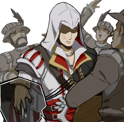 ezio auditore da firenze (assassin's creed and 1 more) drawn by motohashi_mari