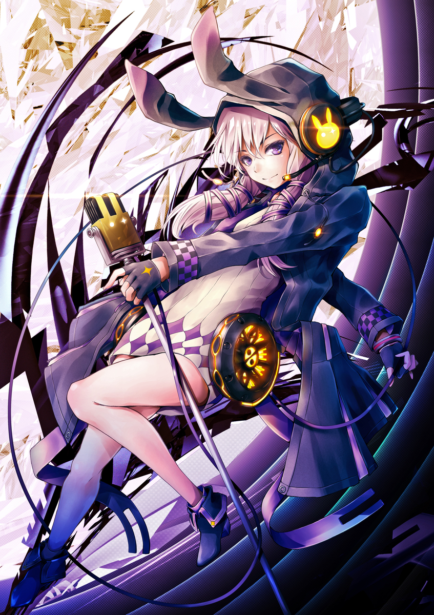yuzuki yukari (vocaloid and 1 more) drawn by ajigo