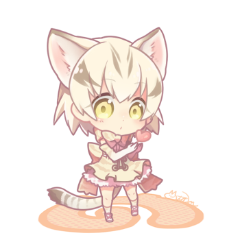 sand cat (kemono friends) drawn by maora_oto
