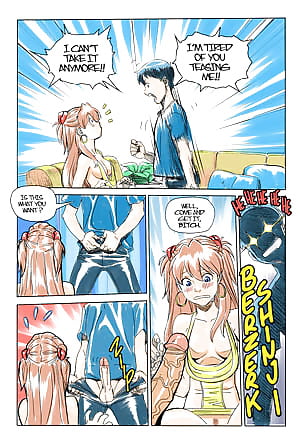 souryuu asuka langley and ikari shinji (neon genesis evangelion) drawn by tekuho_no_habo