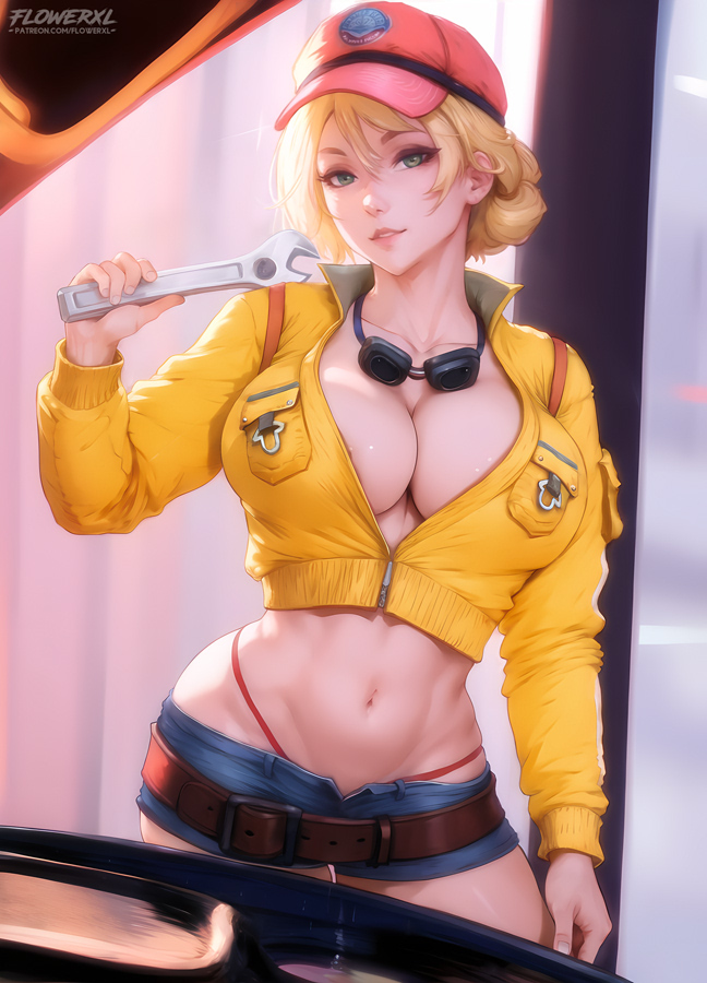 cindy aurum (final fantasy and 1 more) drawn by flowerxl